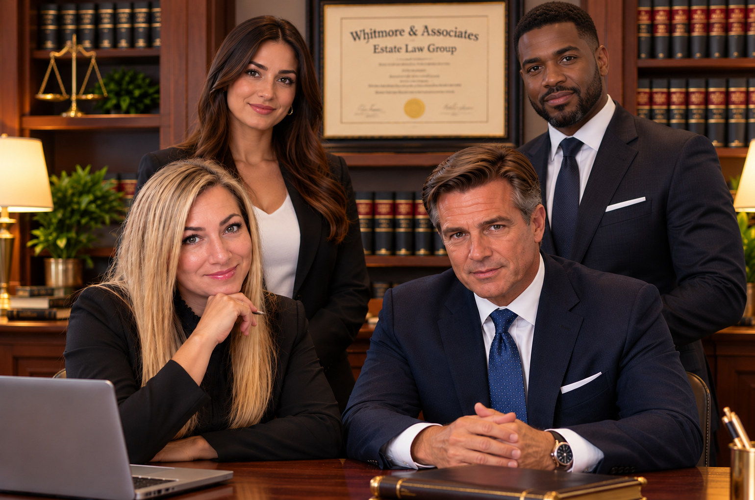 Law office team portrait
